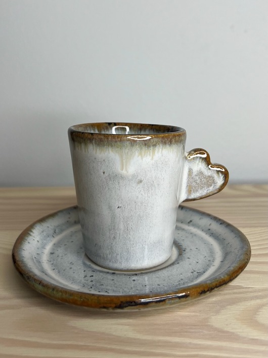 filiżanki Filiżanka do espresso z podstawkiem