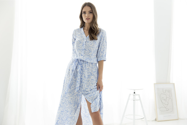 sukienki midi damskie Sukienka Macy Blue