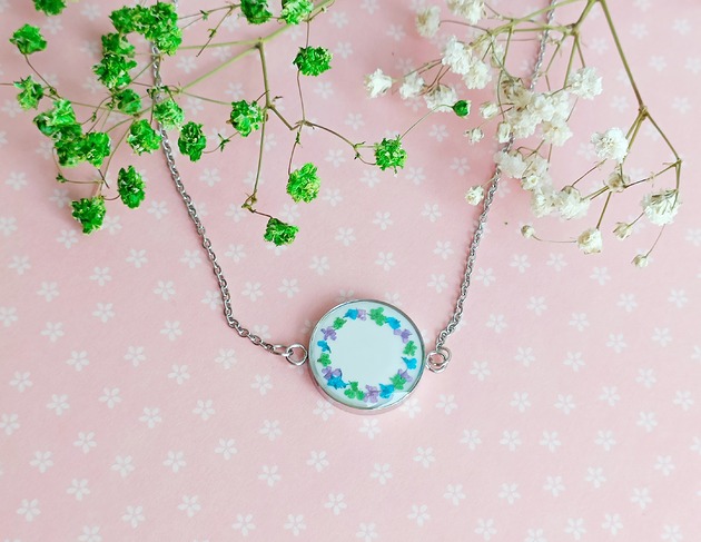 wisiory Wyjątkowy naszyjnik wianek DZIKIEJ MARCHWI