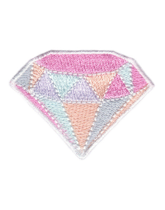 naszywki na ubrania Naszywka naprasowanka DIAMENT termo haft dla dzieci 5,7x4,2cm