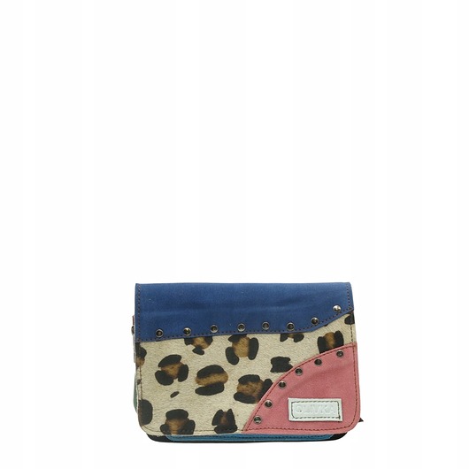 saszetka nerka Nerka zamszowa, wygodna unikalna, damska ze skrawków, zero waste, OLIVKA