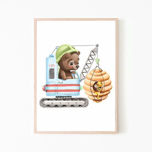 Plakat obrazek transport zwierzątka nr.5 Dekoracjan
