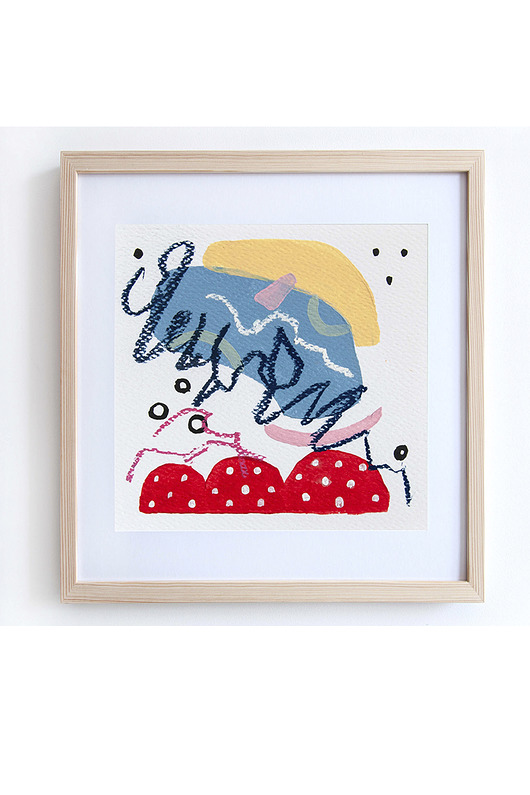 obrazy ORYGINAŁ - SHAPE NO.3 - 14 X 14 CM
