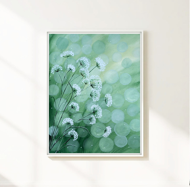 obrazy Oryginalna akwarela 30x40cm. Trawki