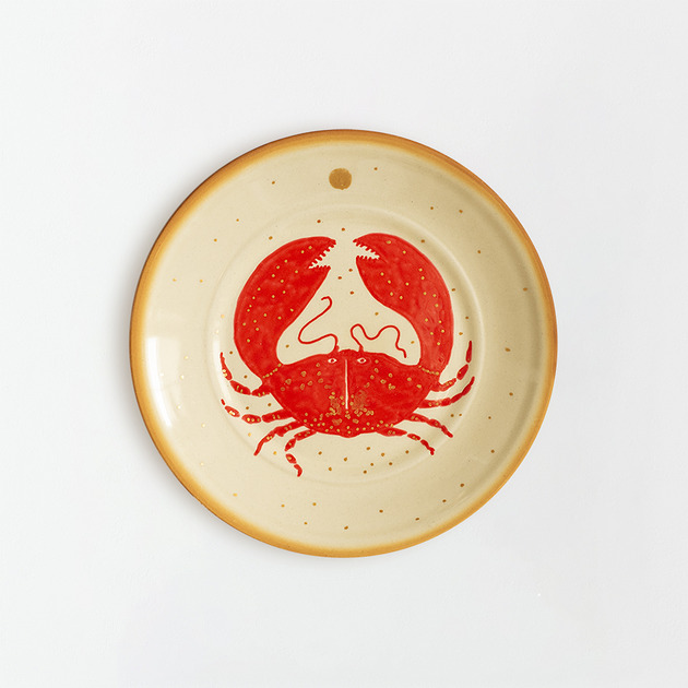 Ozdoby na ścianę Talerz na ścianę - krab