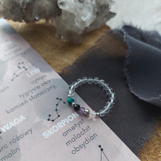 pierścionki elastyczne Pierścionek Zodiak Skorpion