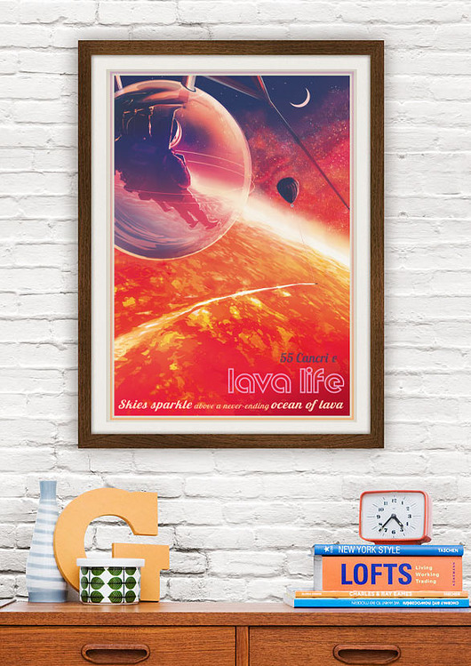 plakaty Planeta 55 Cancri e - plakat NASA