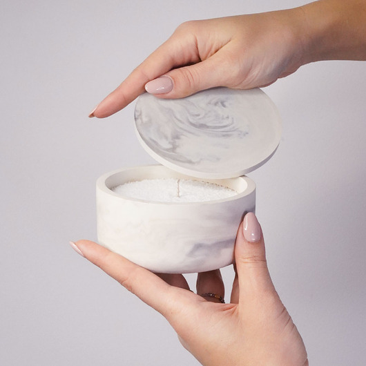 świeczniki i świece Gipsowy pojemnik