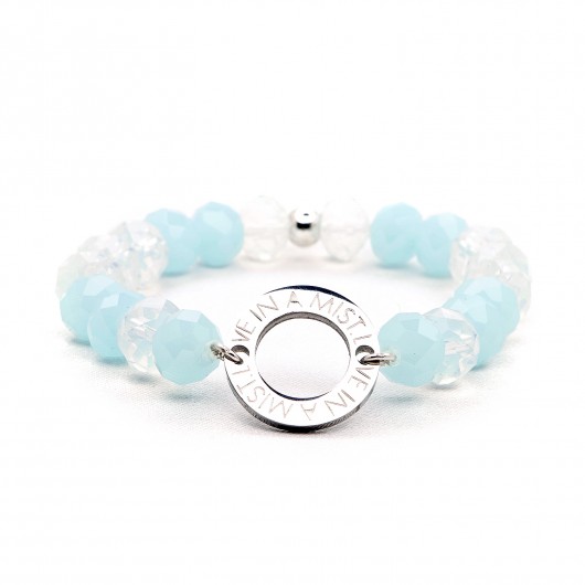 Baby Blue&Milky Bracelet Love In A Mist