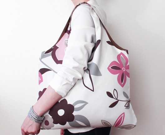 Eko torba na zakupy FLOWERS + CHOCOLATE longredthread