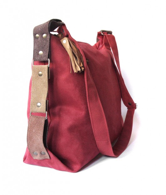 torba - dark red&leather - elfagado