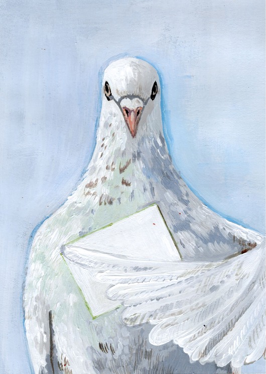 zaproszenia na komunię Zaproszenie z białym gołąbkiem