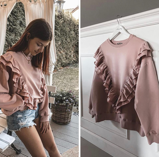 Bluza ANGEL STORY PINK OVERSIZE elevenstory