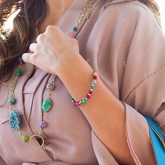 bransoletki - inne Bransoletka damska z bawełny z recyklingu pomysł na prezent eko OLIVKA