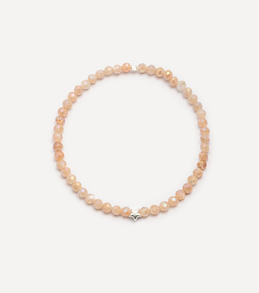 bransoletki z kamieni naturalnych Bransoletka srebrna z kamieniami Midnight Sky