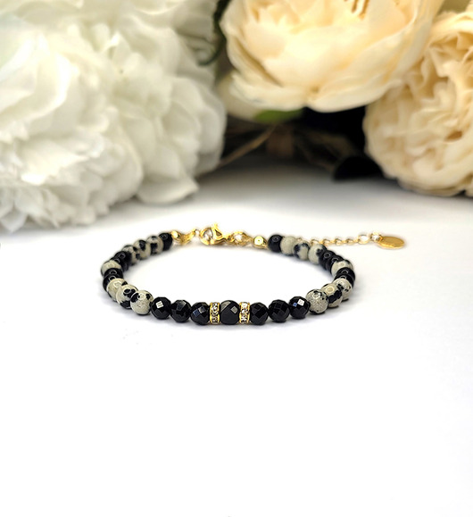 bransoletki z kamieni naturalnych Elegancka bransoletka z Turmalinem