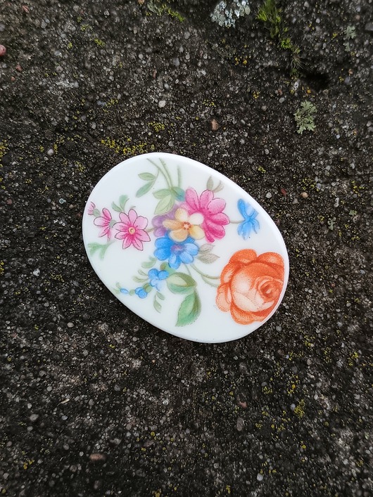 broszki Broszka w kwiaty