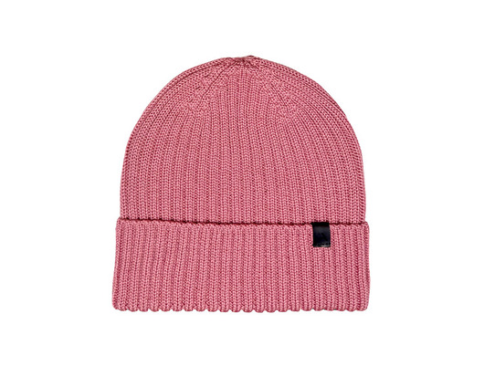 czapki damskie Czapka 100% Merino - Różowa