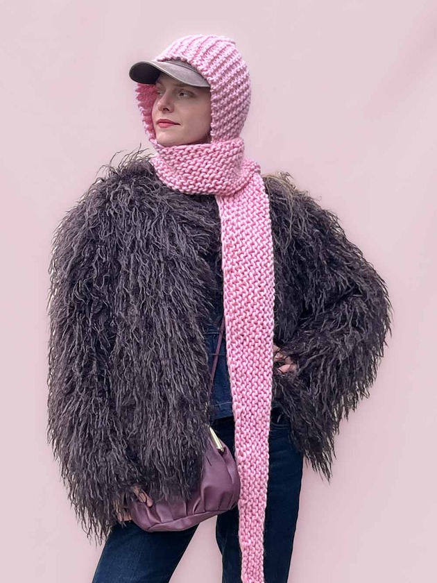 czapki damskie 100% MERINO szaliko kaptur