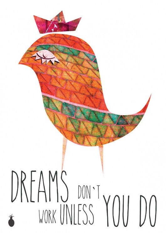 DREAMS  - plakat ilustrowany (normal) Ananas Project