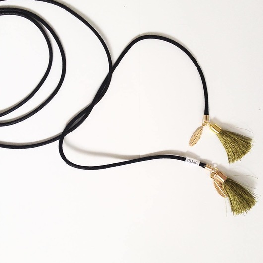 O'plotka BOHO BOLO BLACK choker Oplotka