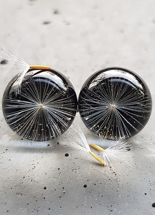Kolczyki - sztyfty z dmuchawcem Grol Jewellery