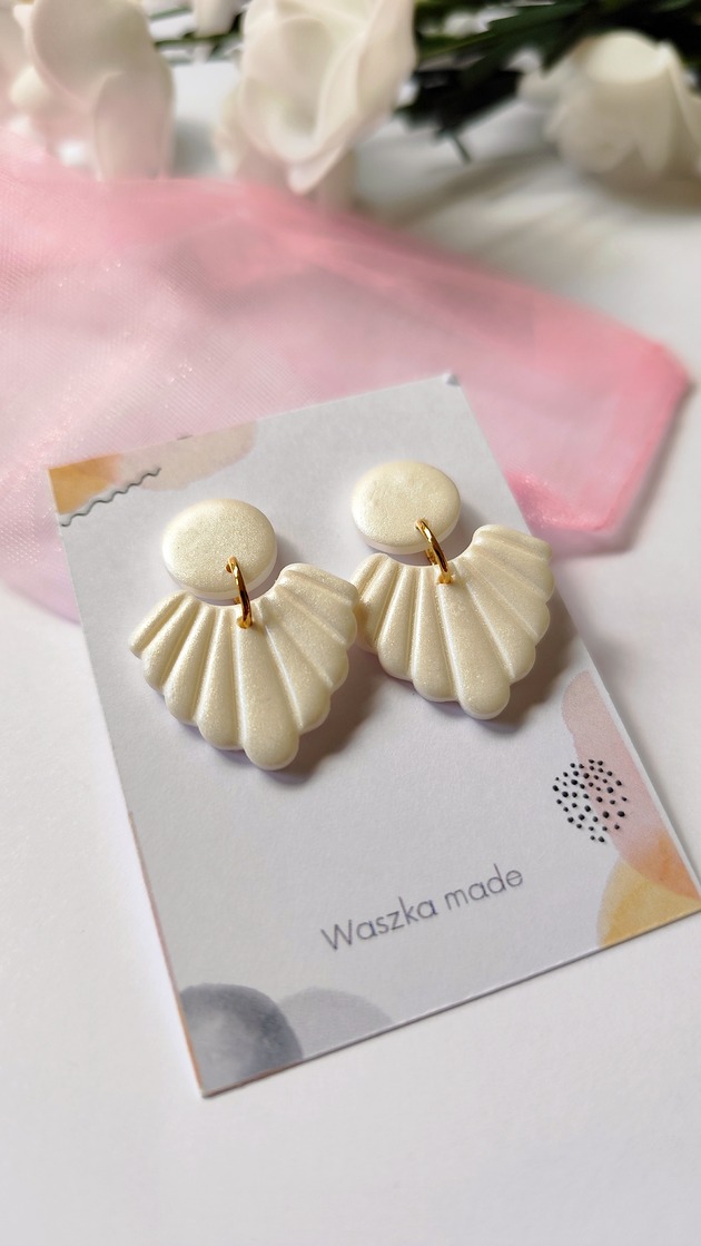 kolczyki z masy plastycznej Kolczyki Elegant