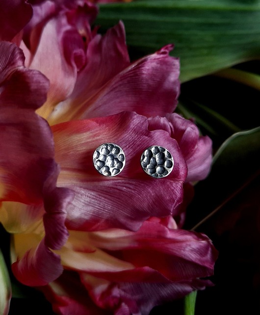 kolczyki srebrne Kolczyki srebrne MOON Pełnia