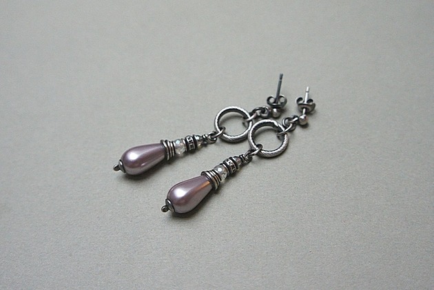 kolczyki srebrne Kolczyki srebrne Powder pearls vol. 3 