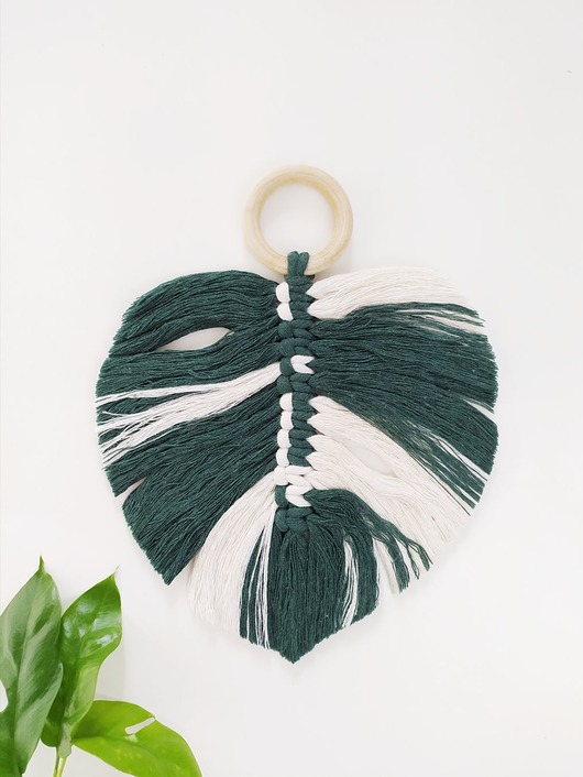 makrama monstera variegata BohoHome