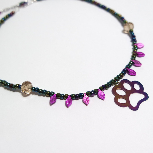 naszyjniki - inne Naszyjnik łapka - kolekcja Starlight