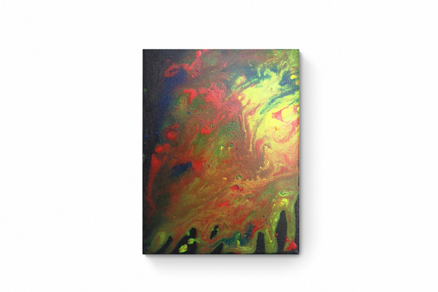 obrazy Obraz ręcznie malowany na płótnie 18x24 cm - abstrakcja