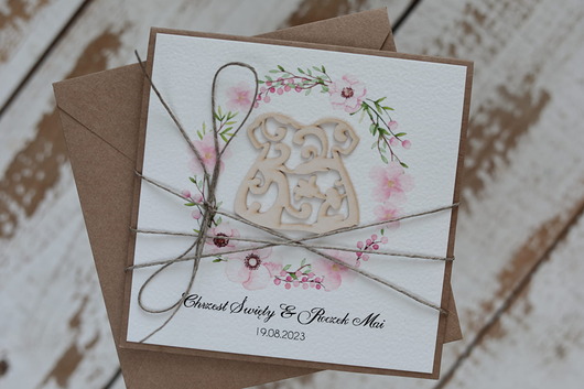 kartki, zaproszenia na chrzest Personalizowany prezent - wyjątkowa personalizowana ręcznie robiona kartka dl