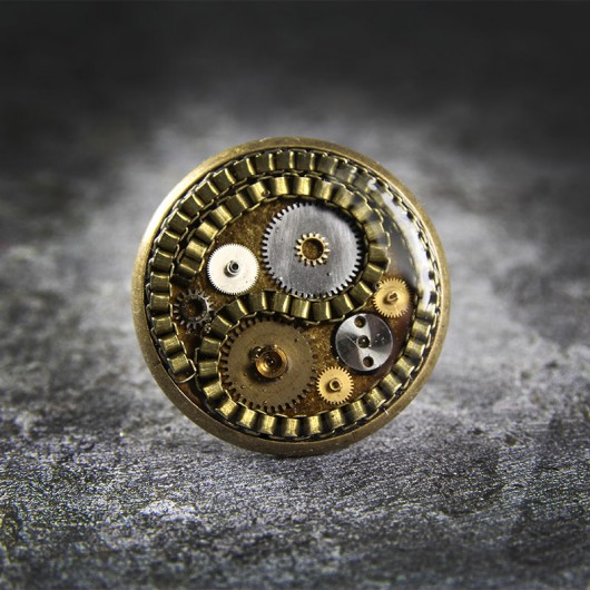 Pierścionek steampunk - Roseta Djenka
