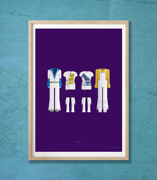 plakaty Plakat ABBA - fine art