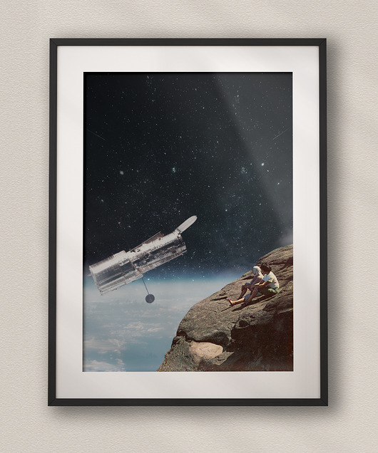 plakaty Plakat Space Taxi - Kolaż Fine Art