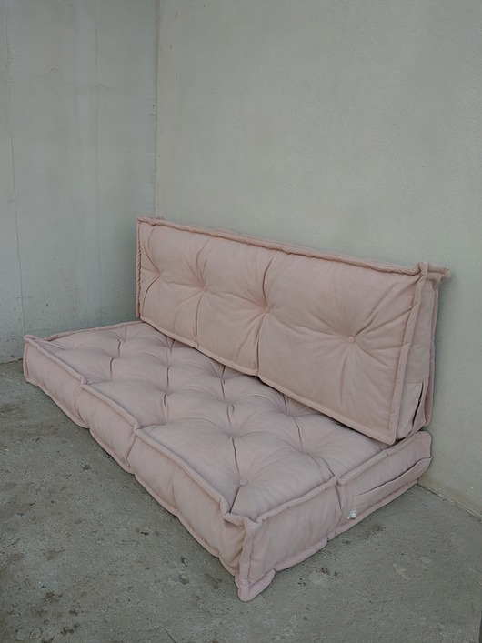 pufa dla dziecka Futon  Materac Francuski Puf Ottoman Róż