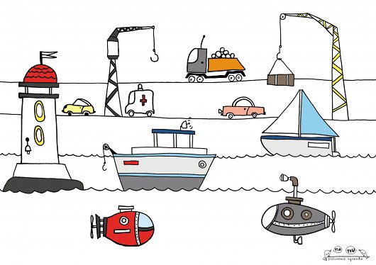 Plakat PORT Tiu Tiu pracownia rysunku