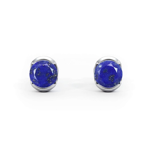 kolczyki srebrne Sydney - Srebrne kolczyki z lapisem lazuli