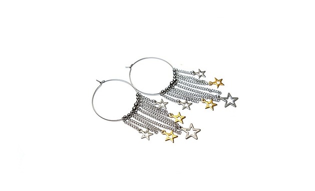 kolczyki wire wrapping Alloys Collection /frędzle vol. 6/ star