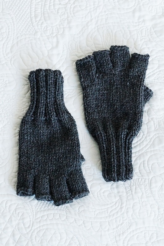 akcesoria - inne Męskie wełniane mitenki