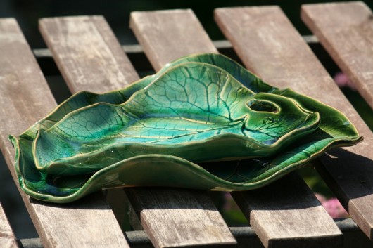 Ceramiczne patery LIŚCIE patrycja styrna