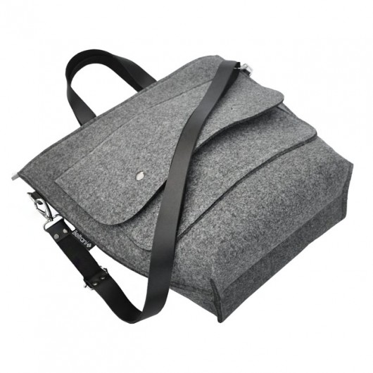 torby na ramię BiGGest BaG Listonoszka - szara 
