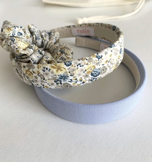 opaski do włosów Płaska opaska do włosów w kwiatki Mia