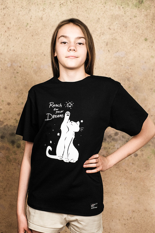 t-shirty dla dziewczynki Bluzka REACH FOR YOUR DREAMS