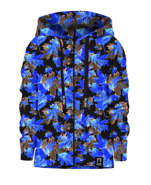 bluzy dla dziewczynki Bluza Zamek Dziewczynka DR.CROW Blue Leaves