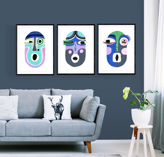 grafiki i ilustracje Zdziwko i jego 3 oblicza, malowane obrazy