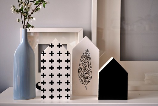 Domki drewniane dekoracje w stylu skandynawskim  Wooden Love
