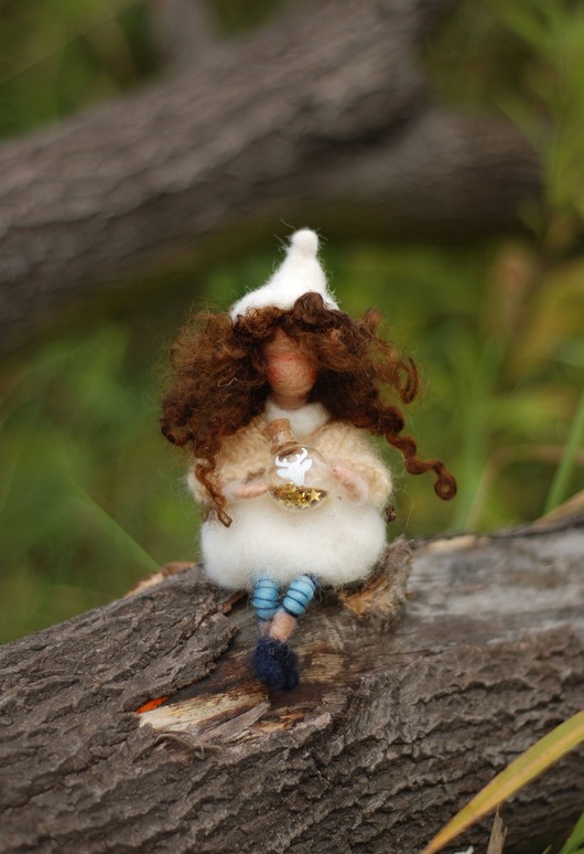 Leśna Wróżka -Zimoszka - Waldorf toys BoboLobo Handicraft