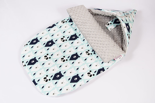 Śpiworek do wózka minky 0-12 mies. m. misie Minky and Cotton
